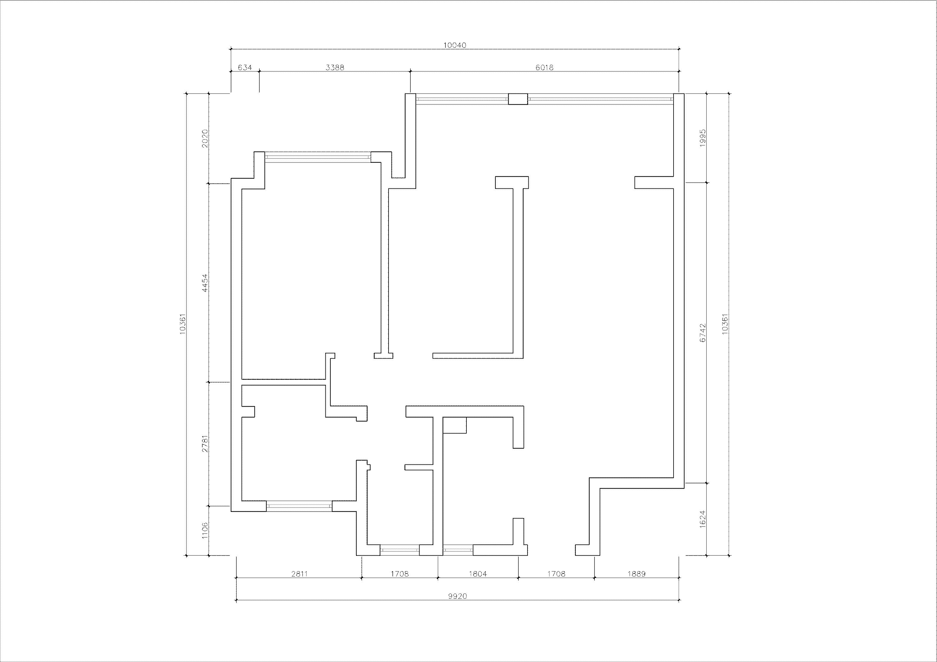 安厦·颐景园 3室2厅1卫 户型图
